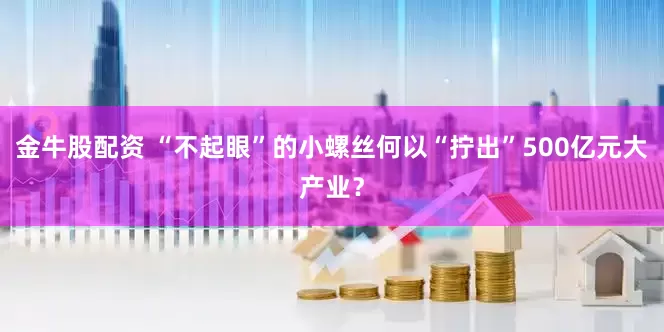 金牛股配资 “不起眼”的小螺丝何以“拧出”500亿元大产业？