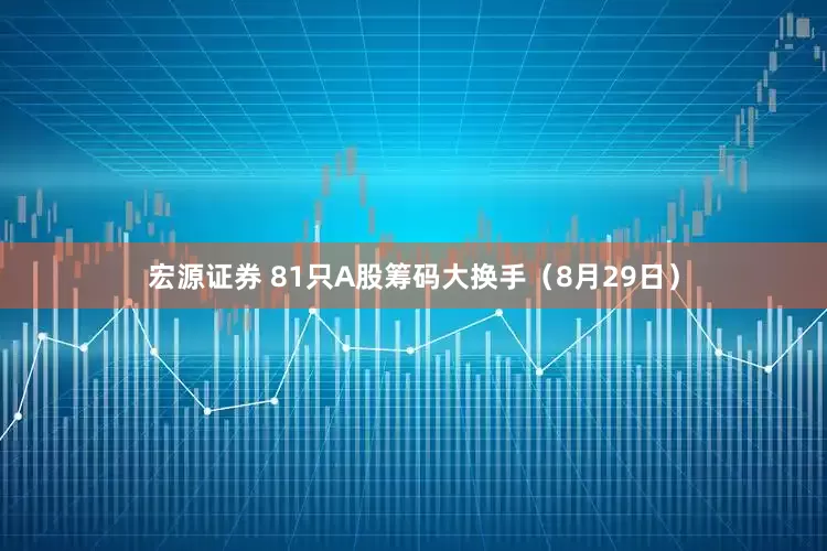 宏源证券 81只A股筹码大换手（8月29日）